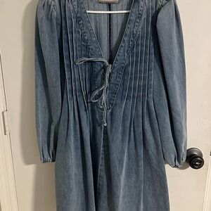 Elegant Long Sleeve Denim Dress